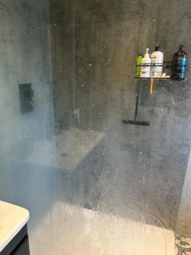 Bathroom Clean before cleaning
