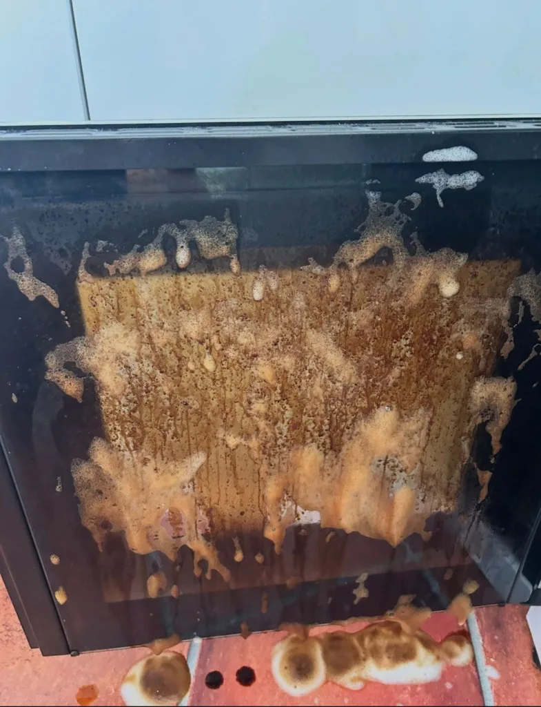 Oven Cleaning before cleaning