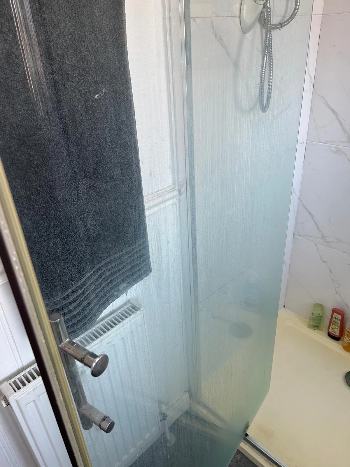 Shower Screen Deep Clean before cleaning